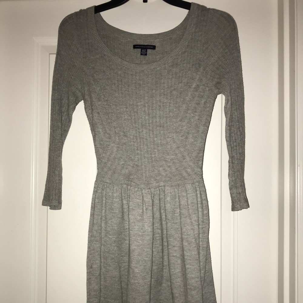 American Eagle Grey Sweater Dress